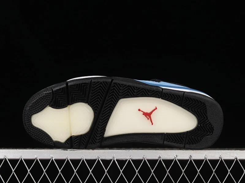 All categories Air Jordan Jordan series basketball shoes Air Jordan 4 LJR version Travis Scott Cactus Jack x Air Jordan 4 Retro Joe 4 AJ4 joint model Suede blue 308497-406